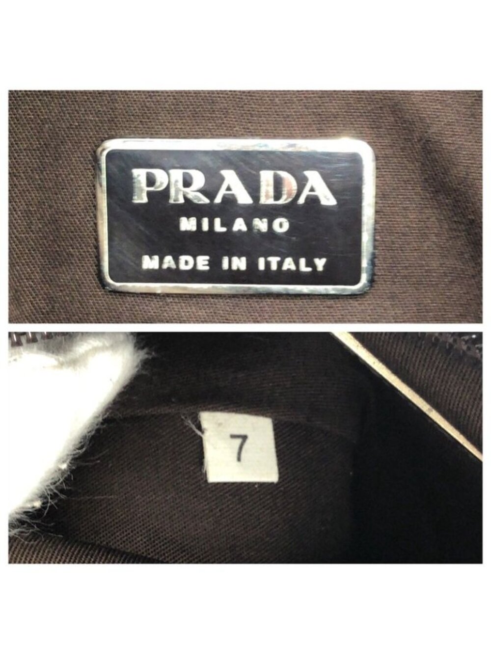 Prada Logo Tote Totes Khaki - Picture 4 of 9